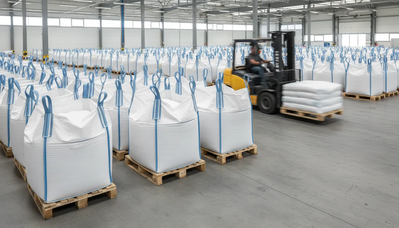 Magazynowanie towarów sypkich w workach typu BIG BAG