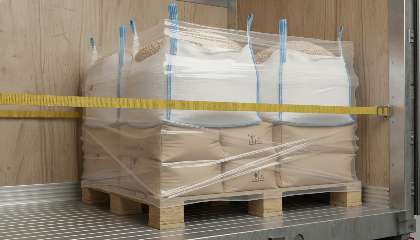 Przechowywanie materiałów sypkich w workach typu big-bag